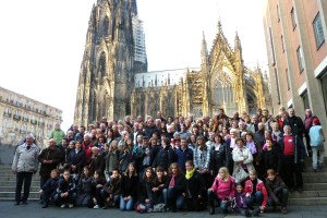 Gruppenfoto auf der Domplatte